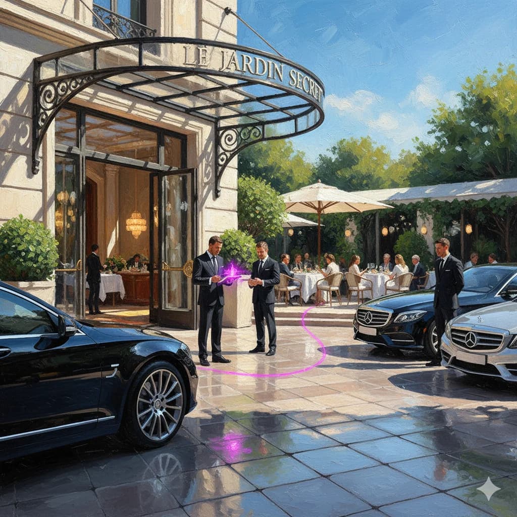 Restaurants valet setting